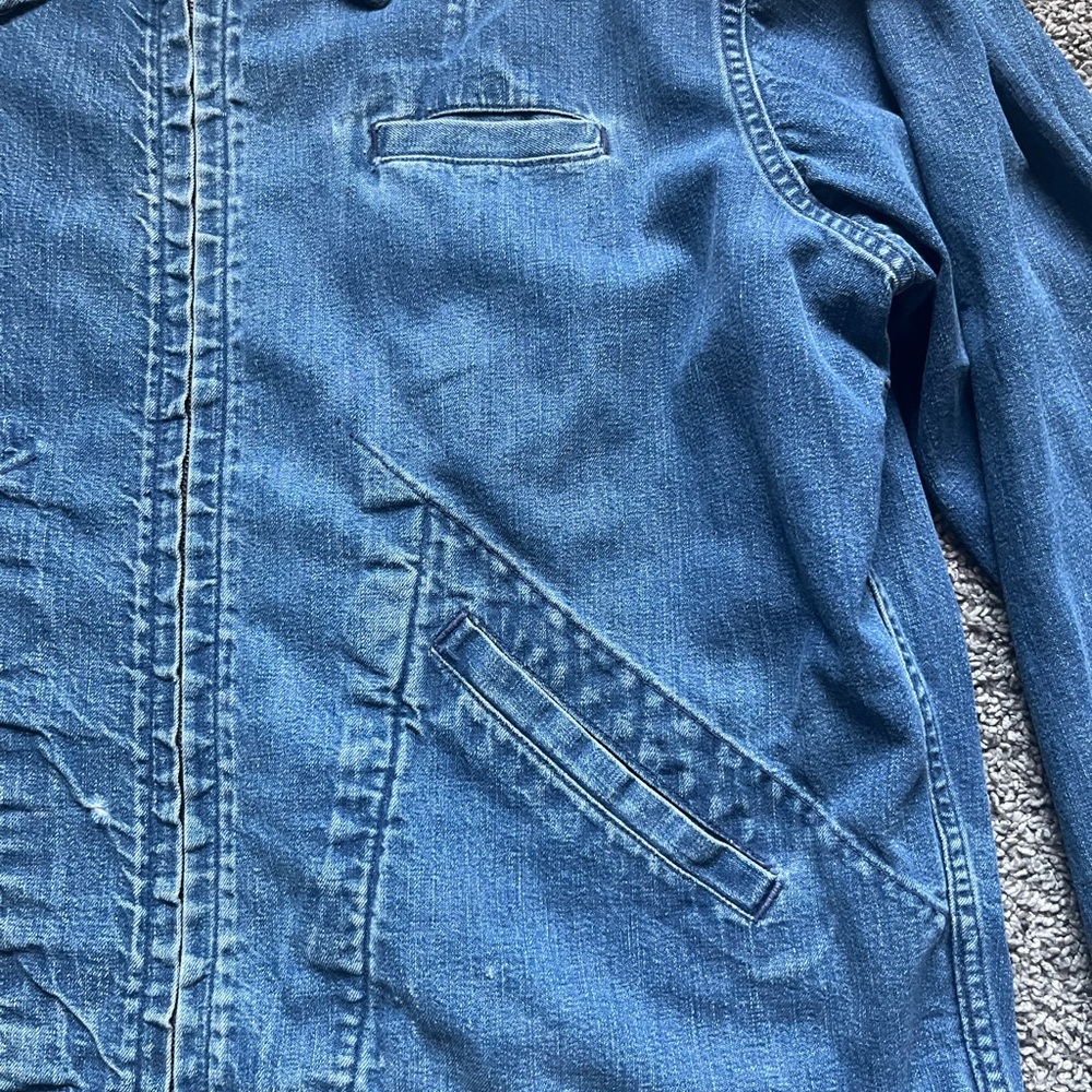 Denim Zip Up Jacket - Picture 2 of 6